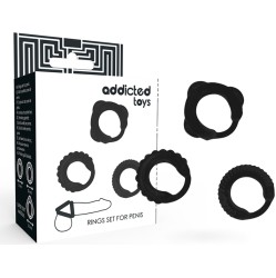 Addicted Toys C-RING SET BLACK