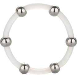 Calexotics STEEL BEADED SILICONE RING XL