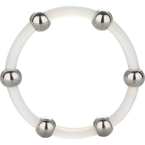 Calexotics STEEL BEADED SILICONE RING XL