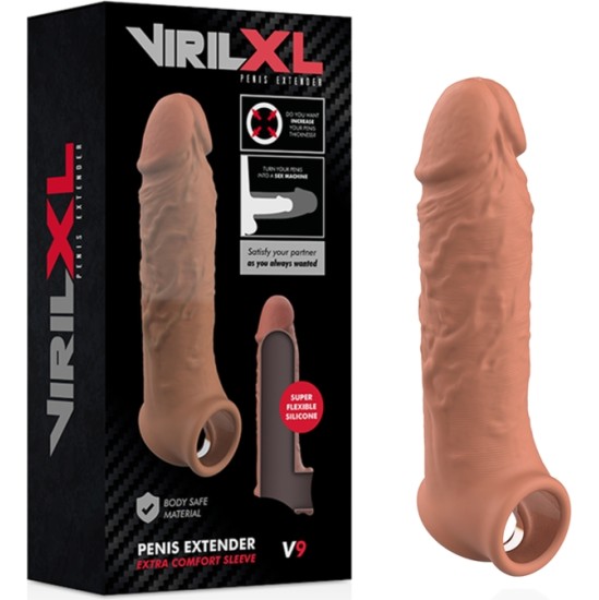 Virilxl LIQUID SILICONE V9 BROWN PENIS EXTENSION