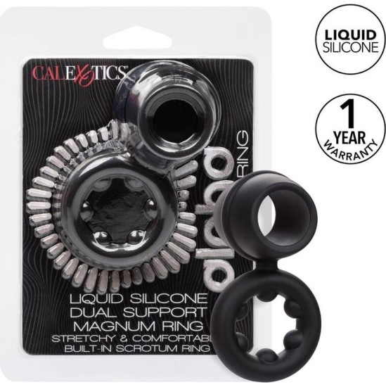 Calexotics ALPHA DUAL MAGNUM RING BLACK