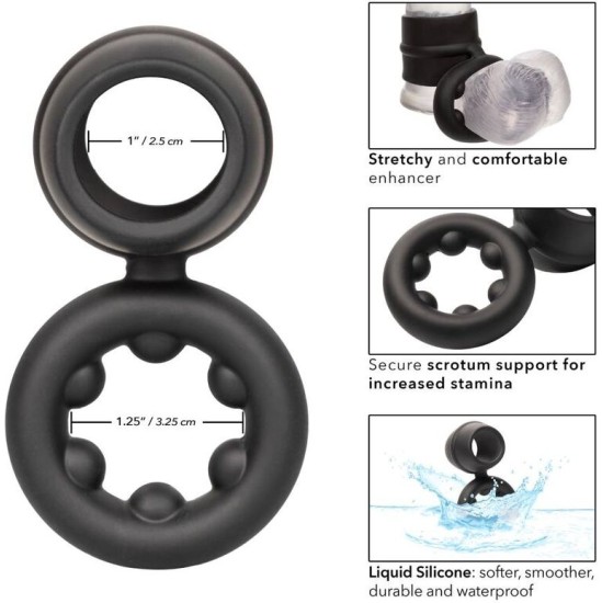 Calexotics ALPHA DUAL MAGNUM RING BLACK