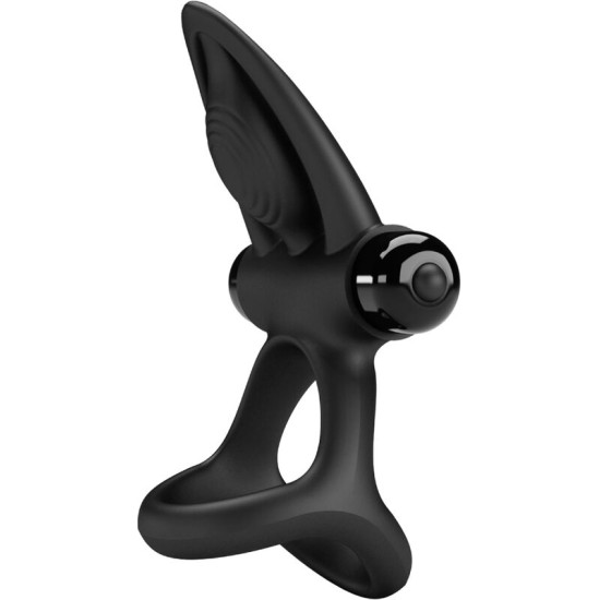 Pretty Love Male PRETTY LOVE - VIBRATING RING 10 VIBRATIONS BLACK SILICONE
