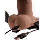 Fetish Fantasy Series ADJUSTABLE HARNESS REALISTIC PENIS WITH RECHARGEABLE TESTICLES AND VIBRATOR 15 CM