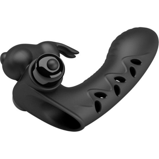 Pretty Love Male PRETTY LOVE - VANCE BLACK RABBIT VIBRATOR FINGER COVER