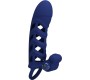 Pretty Love Male PRETTY LOVE - ALTAF VIBRATOR RING WITH SILICONE SHEATH BLUE