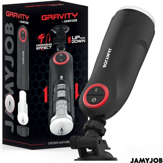 Jamyjob GRAVITY AUTOMATIC VAGINA MASTURBATOR 5 THRUSTING MODES AND SOUND EFFECT