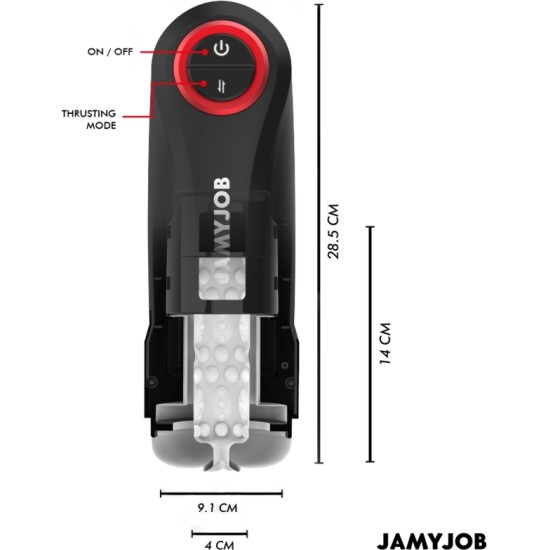 Jamyjob GRAVITY AUTOMATIC VAGINA MASTURBATOR 5 THRUSTING MODES AND SOUND EFFECT