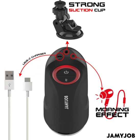 Jamyjob GRAVITY AUTOMATIC VAGINA MASTURBATOR 5 THRUSTING MODES AND SOUND EFFECT