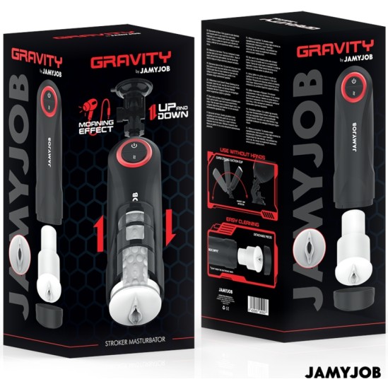 Jamyjob GRAVITY AUTOMATIC VAGINA MASTURBATOR 5 THRUSTING MODES AND SOUND EFFECT