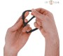 Intense Couples Toys INTENSE - BOBBY DOUBLE SILICONE PENIS RING BLACK