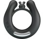 Pretty Love DAHLIA VIBRATING RING + CLITORIS STIMULATOR 12 VIBRATIONS BLACK