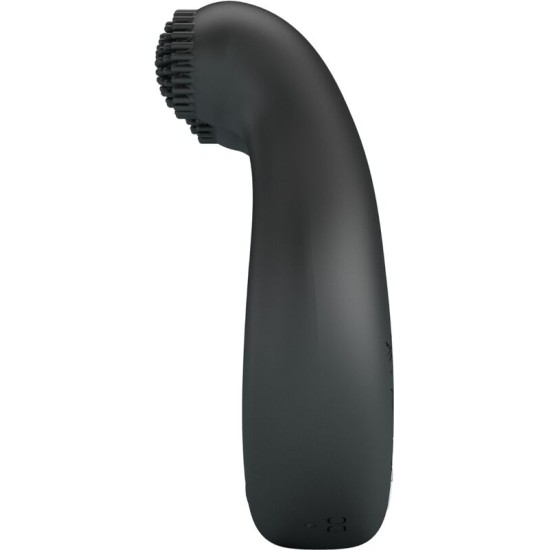 Pretty Love DAHLIA VIBRATING RING + CLITORIS STIMULATOR 12 VIBRATIONS BLACK