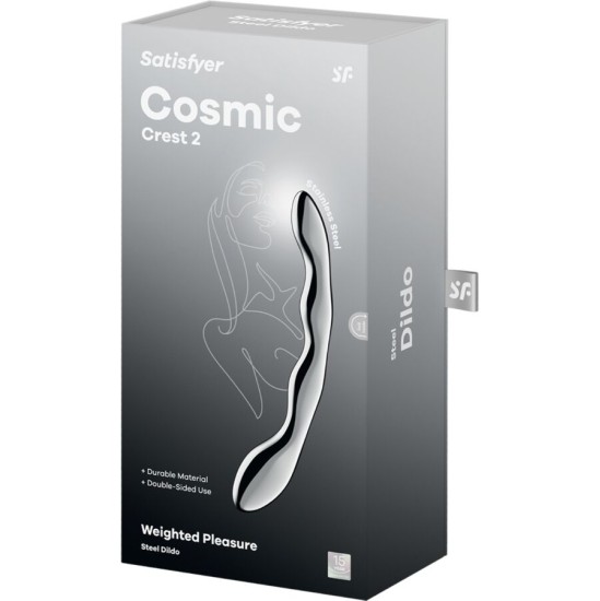 Satisfyer Dildo SATISFYER - COSMIC CREST 2 STAINLESS STEEL DOUBLE-ENDED DILDO