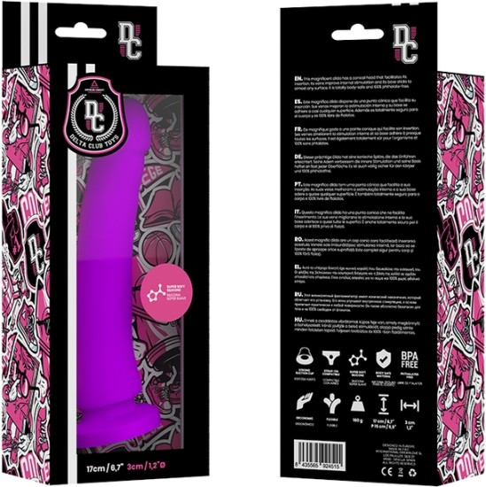 Deltaclub DELTA CLUB - TOYS LILAC DILDO MEDICAL SILICONE 17 CM -O- 3 CM