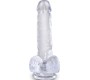 King Cock CLEAR REALISTIC PENIS WITH BALLS 13.5 CM TRANSPARENT