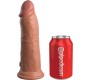 King Cock ELITE REALISTIC SILICONE DILDO 20.3 CM CARAMEL