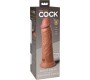 King Cock ELITE REALISTIC SILICONE DILDO 20.3 CM CARAMEL