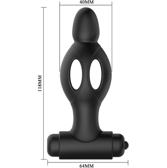 Mr Play SILICONE ANAL PLUG WITH VIBRATION