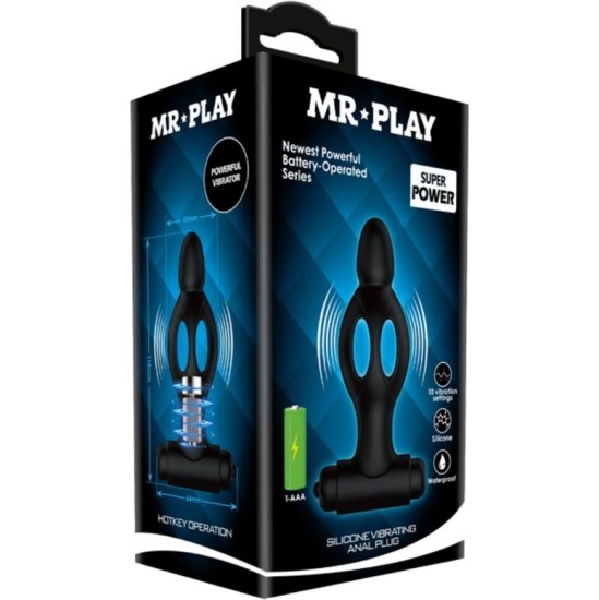 Mr Play SILICONE ANAL PLUG WITH VIBRATION