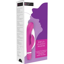 B Swish BWILD CLASSIC MARINE RABBIT VIBRATOR CERISE