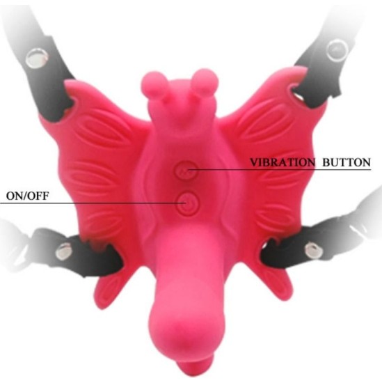 Baile Stimulating BAILE - ULTRA PASSIONATE VIBRATING BUTTERFLY HARNESS