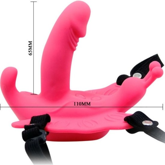 Baile Stimulating BAILE - ULTRA PASSIONATE VIBRATING BUTTERFLY HARNESS