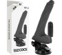 Basecock REALISTIC BLACK REMOTE CONTROL VIBRATOR WITH TESTICLES 20 CM -O- 4 CM