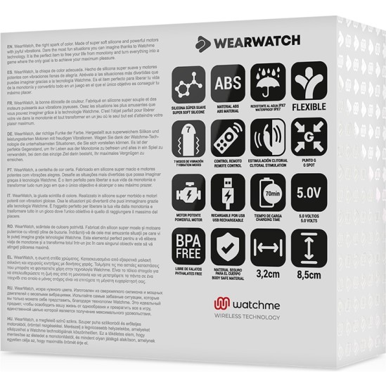 Wearwatch WATCHME DUAL TECHNOLOGY VIBRATOR INDIGO / PINK