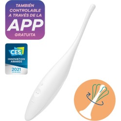 Satisfyer Connect SATISFYER - TWIRLING JOY CLIT TIP VIBRATOR WHITE