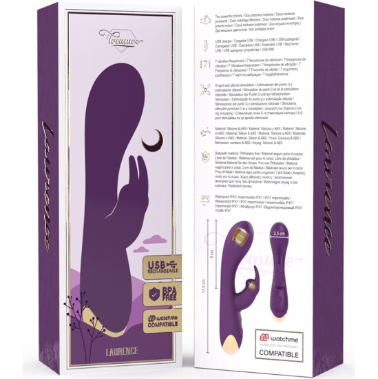 Treasure LAURENCE RABBIT VIBRATOR WATCHME WIRELESS TECHNOLOGY COMPATIBLE