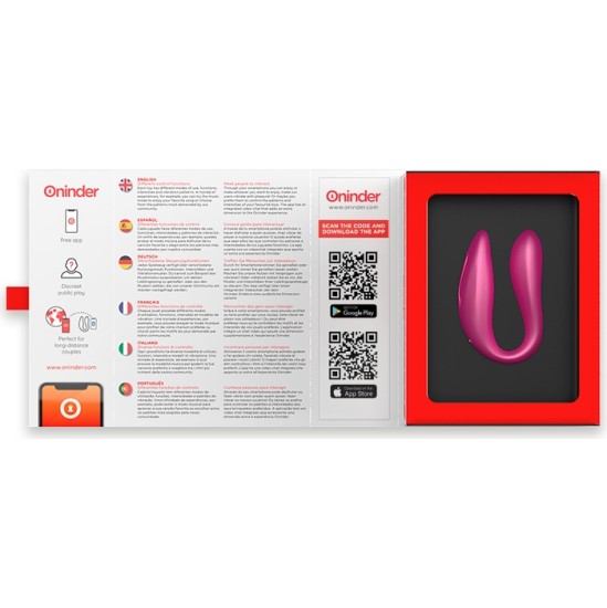 Oninder LISBOA PINK G-POINT & CLITORIS STIMULATOR - FREE PINK APP
