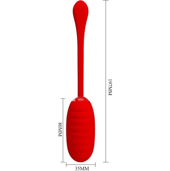 Pretty Love Smart PRETTY LOVE - KIRK RECHARGEABLE VIBRATING EGG RED
