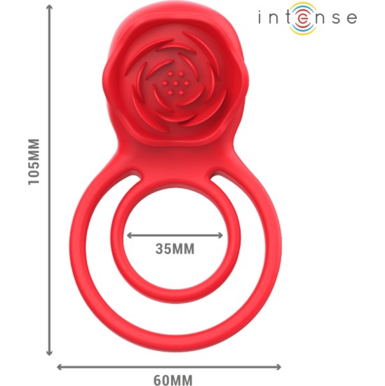 Intense Fun INTENSE - GAIL STIMULATOR ROSE 10 VIBRATIONS RED REMOTE CONTROL