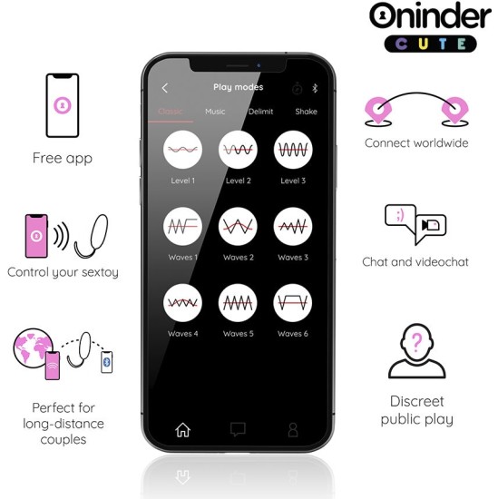 Oninder Cute LOVE PLEASURE VIBRO-ROTATING EGG 360 SILICONE - FREE WORLDWIDE APP