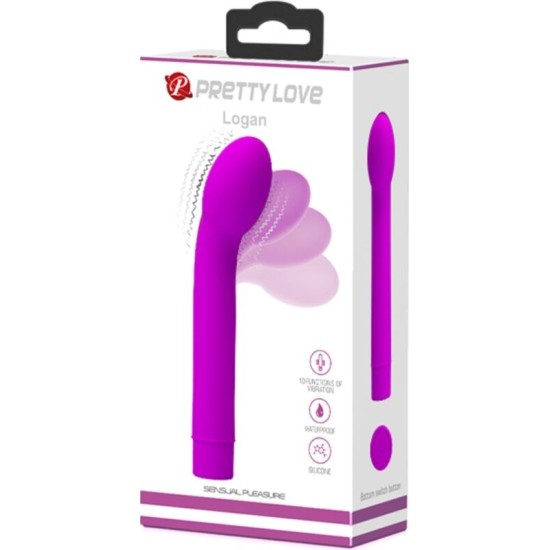 Pretty Love LOGAN G-SPOT VIBRATOR 10 VIBRATIONS PURPLE