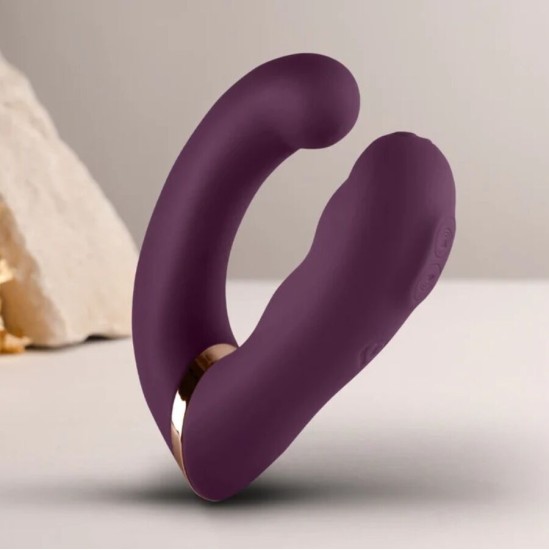 Rocks-Off GEMINI DUAL VIBRATOR G-SPOT CLITORIS STIMULATOR PURPLE