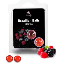 Secretplay Cosmetic SECRETPLAY - 2 BRAZILIAN BALLS BERRIES