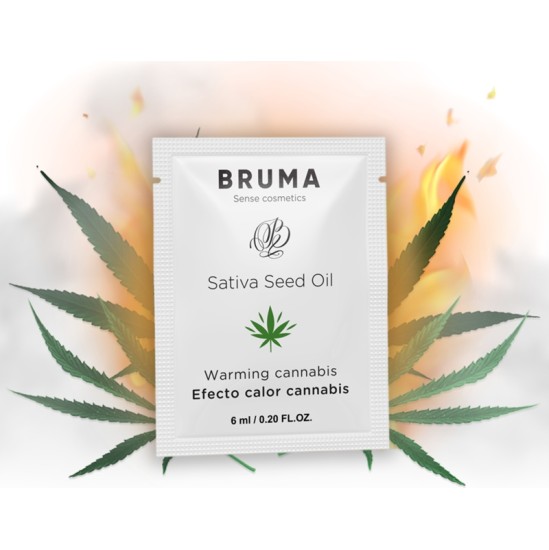 Bruma SATIVA SEED OIL SLIDING GEL WARMING CANNABIS FLAVOR 6 ML