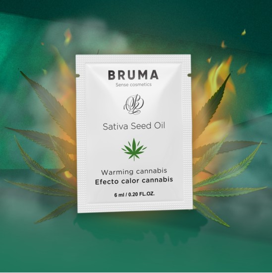 Bruma SATIVA SEED OIL SLIDING GEL WARMING CANNABIS FLAVOR 6 ML