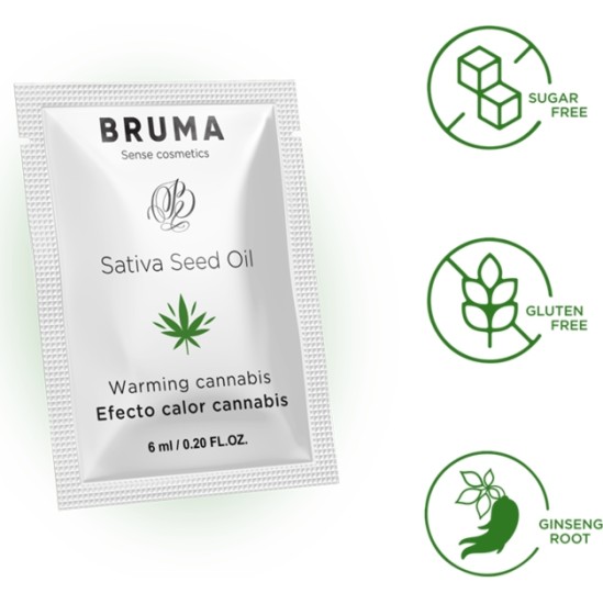 Bruma SATIVA SEED OIL SLIDING GEL WARMING CANNABIS FLAVOR 6 ML