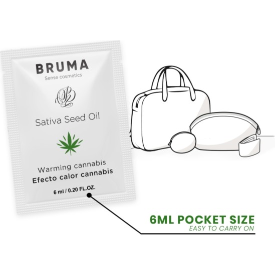 Bruma SATIVA SEED OIL SLIDING GEL WARMING CANNABIS FLAVOR 6 ML