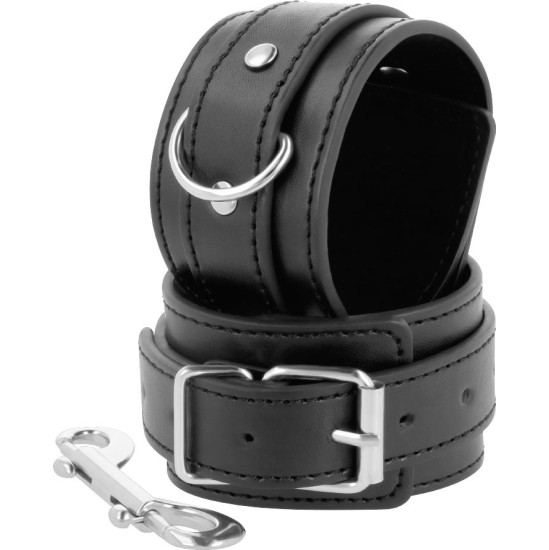 Darkness Bondage DARKNESS - BLACK ADJUSTABLE HANDCUFFS WITH DOUBLE REINFORCEMENT TAPE