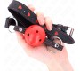 Kink Collar & Gag KINK - HOLLOW HARD RED BALL GAG MODEL 2 65 x 2.5 CM