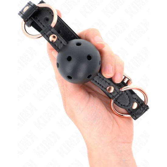 Kink Collar & Gag KINK - PREMIUM TPE BALL 4 CM GAG 60 x 2 CM