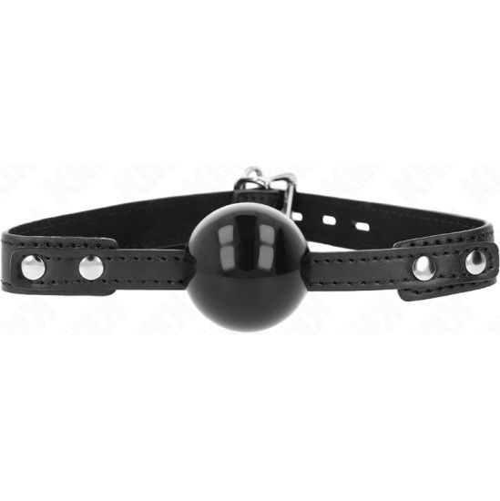 Kink Collar & Gag KINK - SOFT TPE BALL 4 CM GAG MODEL 3 60 x 2 CM ADJUSTABLE 37-52 CM