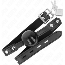 Kink Collar & Gag KINK - SOFT TPE BALL 4 CM GAG MODEL 3 60 x 2 CM ADJUSTABLE 37-52 CM