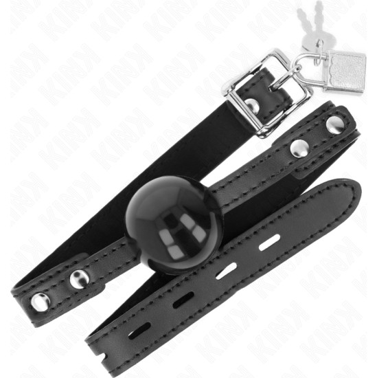 Kink Collar & Gag KINK - SOFT TPE BALL 4 CM GAG MODEL 3 60 x 2 CM ADJUSTABLE 37-52 CM