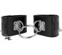 Kink Wrist Restraint KINK - FIXED WRIST RESTRAINTS WITH RING AND PADLOCK CLOSURE BLACK ADJUSTABLE 16-23 CM X 5.5 CM
