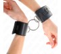 Kink Wrist Restraint KINK - FIXED WRIST RESTRAINTS WITH RING AND PADLOCK CLOSURE BLACK ADJUSTABLE 16-23 CM X 5.5 CM